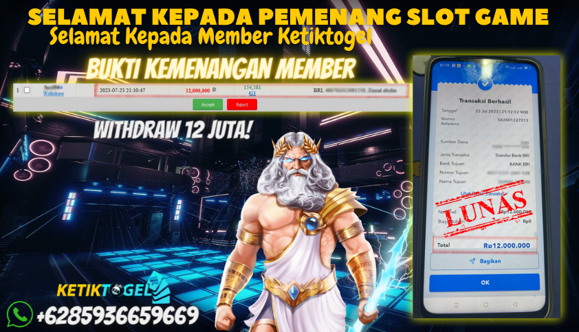 Bukti JP Slot Pragmatic Play Ketiktogel - Gates of Olympus