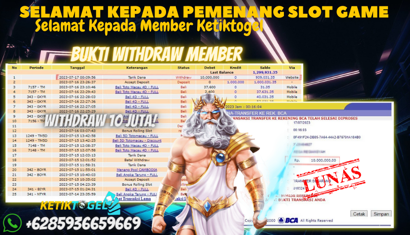 Bukti JP Slot Pragmatic Play Ketiktogel - Gatot Kaca