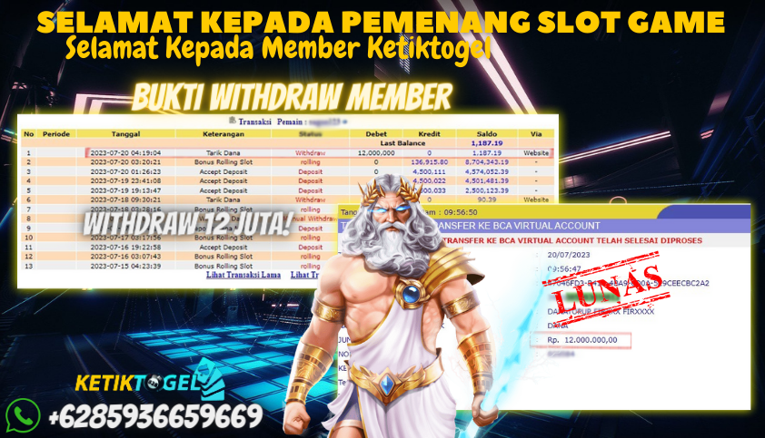 Bukti JP Slot Pragmatic Play Ketiktogel - Gatot Kaca