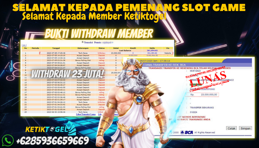 Bukti JP Slot Pragmatic Play Ketiktogel - Slot Mania Olympus