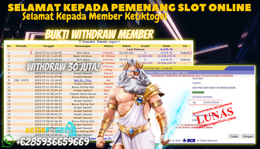 Bukti JP Slot Pragmatic Play Ketiktogel - Sweet Bonanza