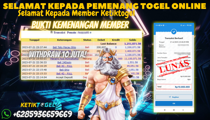 Bukti JP Togel Online Ketiktogel - Togel Hongkong