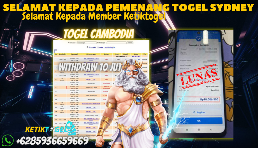 Bukti JP Togel Online Ketiktogel - Togel Sydney