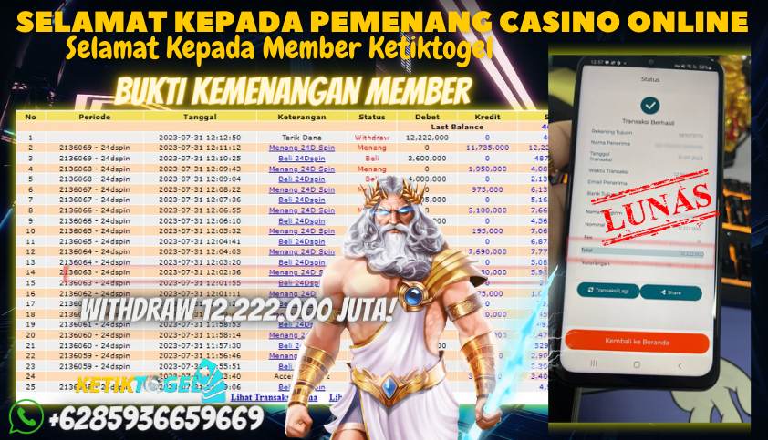 Bukti JP Casino Ketiktogel - Judi Roulette Online